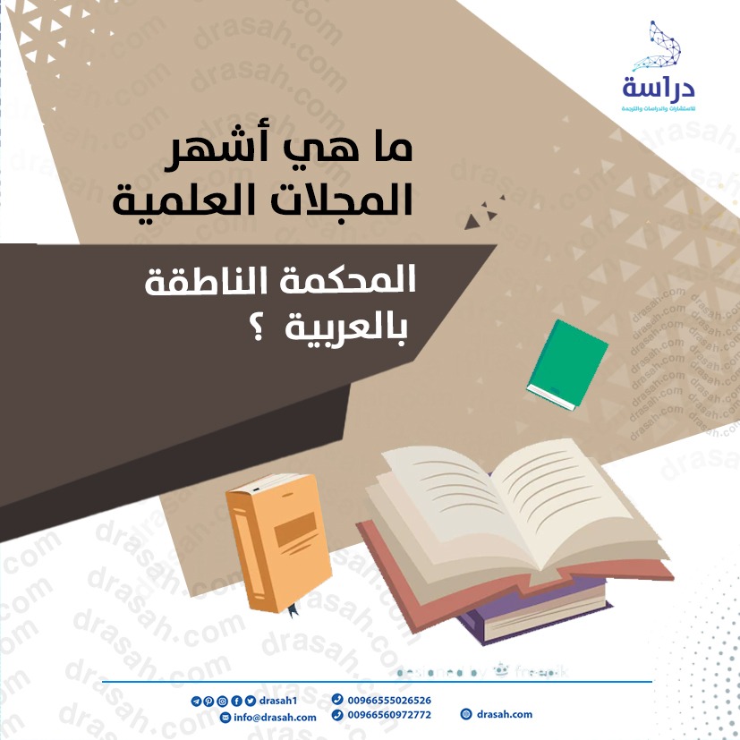 ما هي أشهر المجلات العلمية المحكمة الناطقة بالعربية؟
