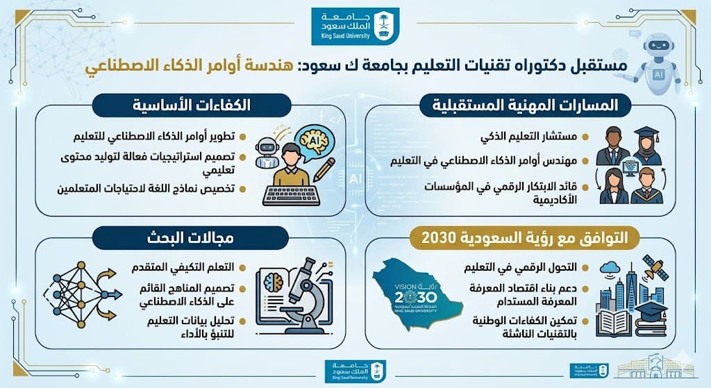 لماذا تختار دكتوراه تقنيات التعليم في جامعة الملك سعود؟