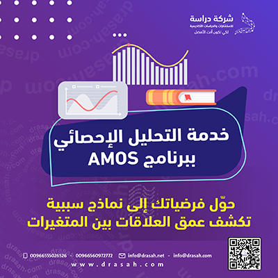خدمة AMOS للتحليل الإحصائي | تحليل SEM و CFA بدقة عالية