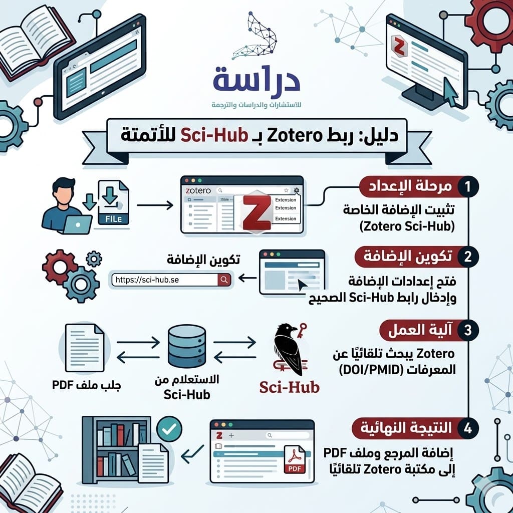 كيفية ربط Zotero بـ Sci-Hub بسهولة
