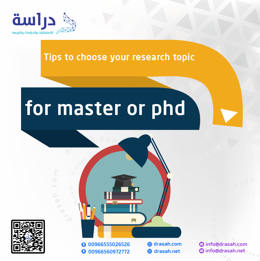 Tips to choose your research topic for master or phd