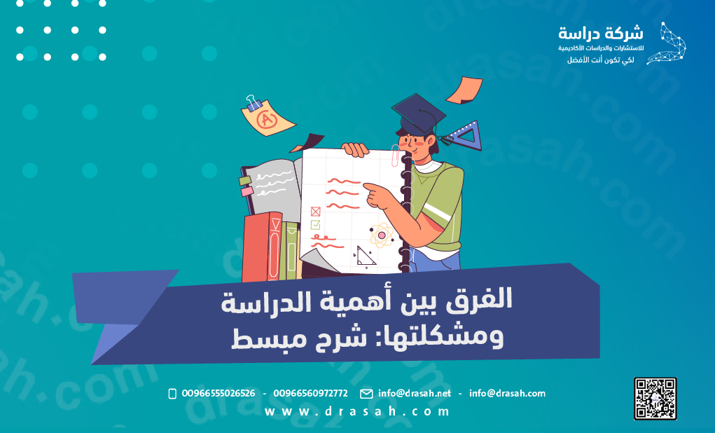 الفرق بين أهمية الدراسة ومشكلتها شرح مبسط