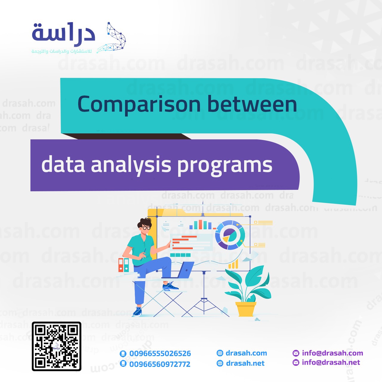 Comparison between data analysis programs