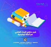 شرح مناهج البحث العلمي مع أمثلة توضيحية