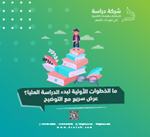 ما الخطوات الأولية لبدء الدراسة العليا؟ عرض سريع مع التوضيح